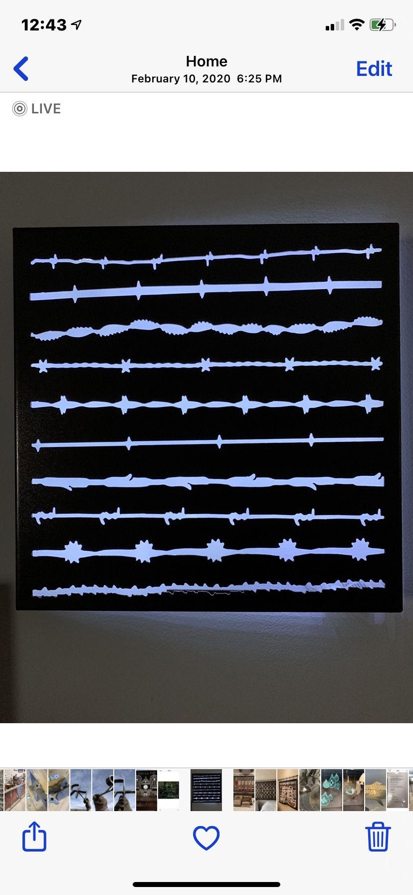 24” X 24” Steel Barb Wire Art $50 Each