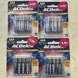 8 Packs Of 9 AAA Batteries, $10. Much Cheaper Than Amazon