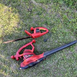 Corded Hedge Trimmer And Blower