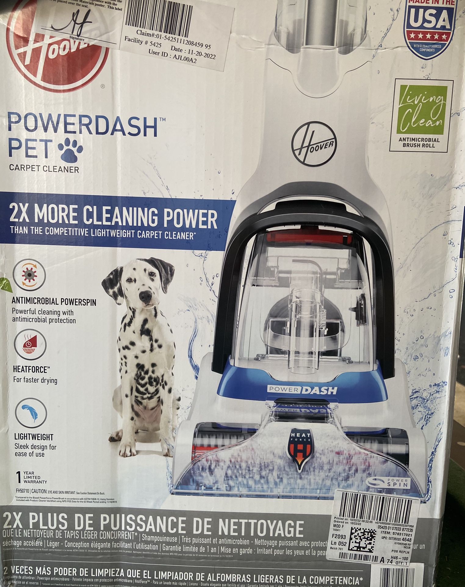 New Hoover Carpet Cleaner Powerdash Pet for Sale in Jurupa Valley, CA