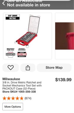 Milwaukee 32pc 3/8 metric