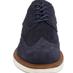 Trask Rogan Wingtip Navy Suede