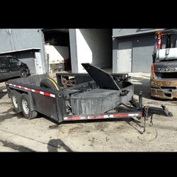 51200A1 TRAILER DROP FLOOR DROP DECK ELECTRIC HYDRAULIC 10.6' L X 6' W LOAD AREA.