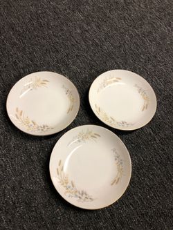 3 Autumn Wheat by FINE CHINA of Japan soup bowls