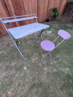 Desk and chair