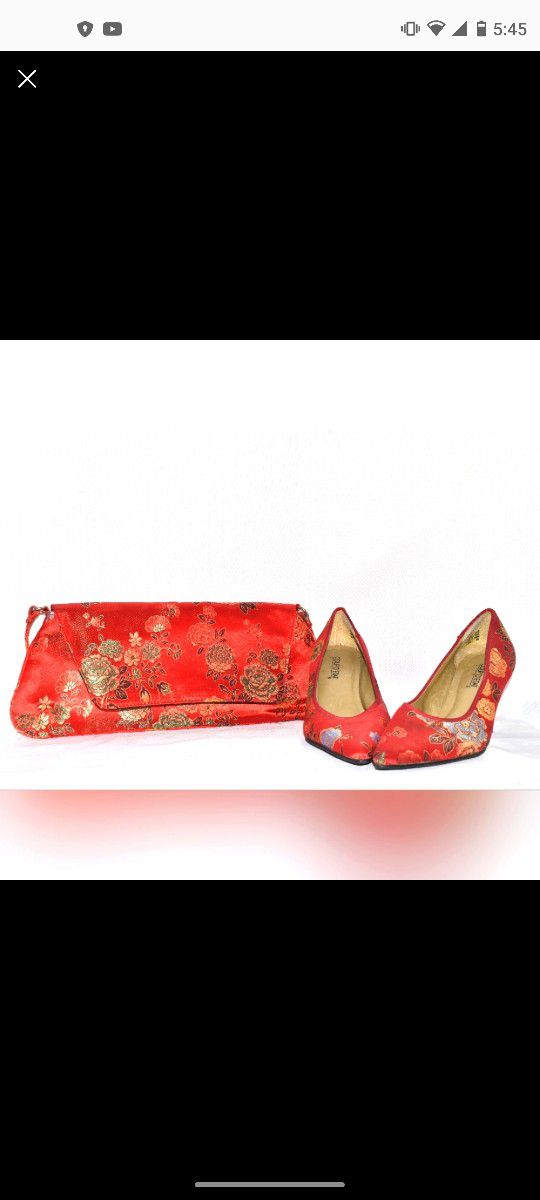 COUP D'ETAT Oriental Style Handbag & Heels