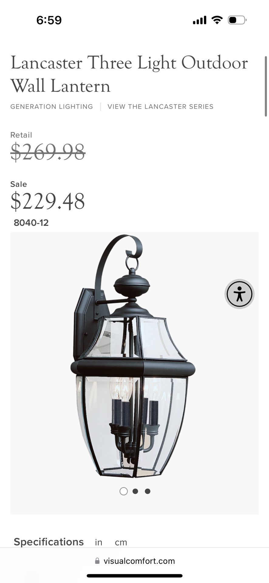 2 Lancaster Three Light Outdoor Wall Lantern, 1 Large Wall Lantern, 1 Post light