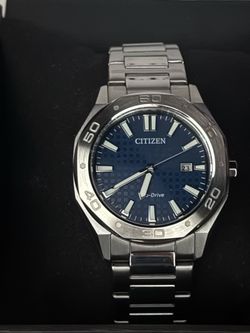 Citizen Eco-Drive Men’s Blue Dial Stainless Steel Watch – $250 OBO