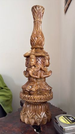Buddha  wood stand