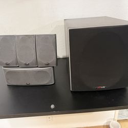 Polk Audio Subwoofer And Speakers 