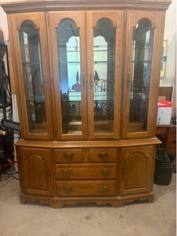 4 Door Oak Cabinet ($900 or best offer)