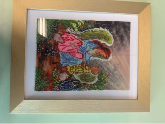 Guardian Angel Handcrafted Diamond Art (Framed)