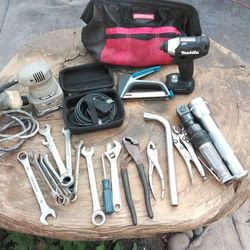 Makita Drill Sander Camera  Rotek Bag Flashlight Wrench 🔧 Staple Gun