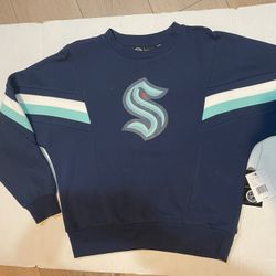 NWT NHL Womens Cropped Sweatshirt Small Seattle Kracken