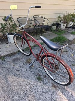 Antique schwinn bicycle ready to ride