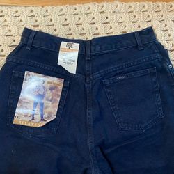 Vintage Chic Dark Blue Jeans