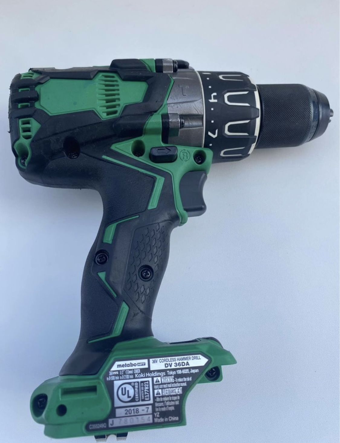 Metabo Hpt Dv36da 36 Volt Cordless Hammer Drill Tool only