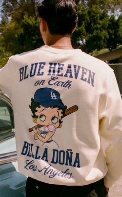 LA Dodgers x Betty Boop New Era Crewneck Sweatshirt