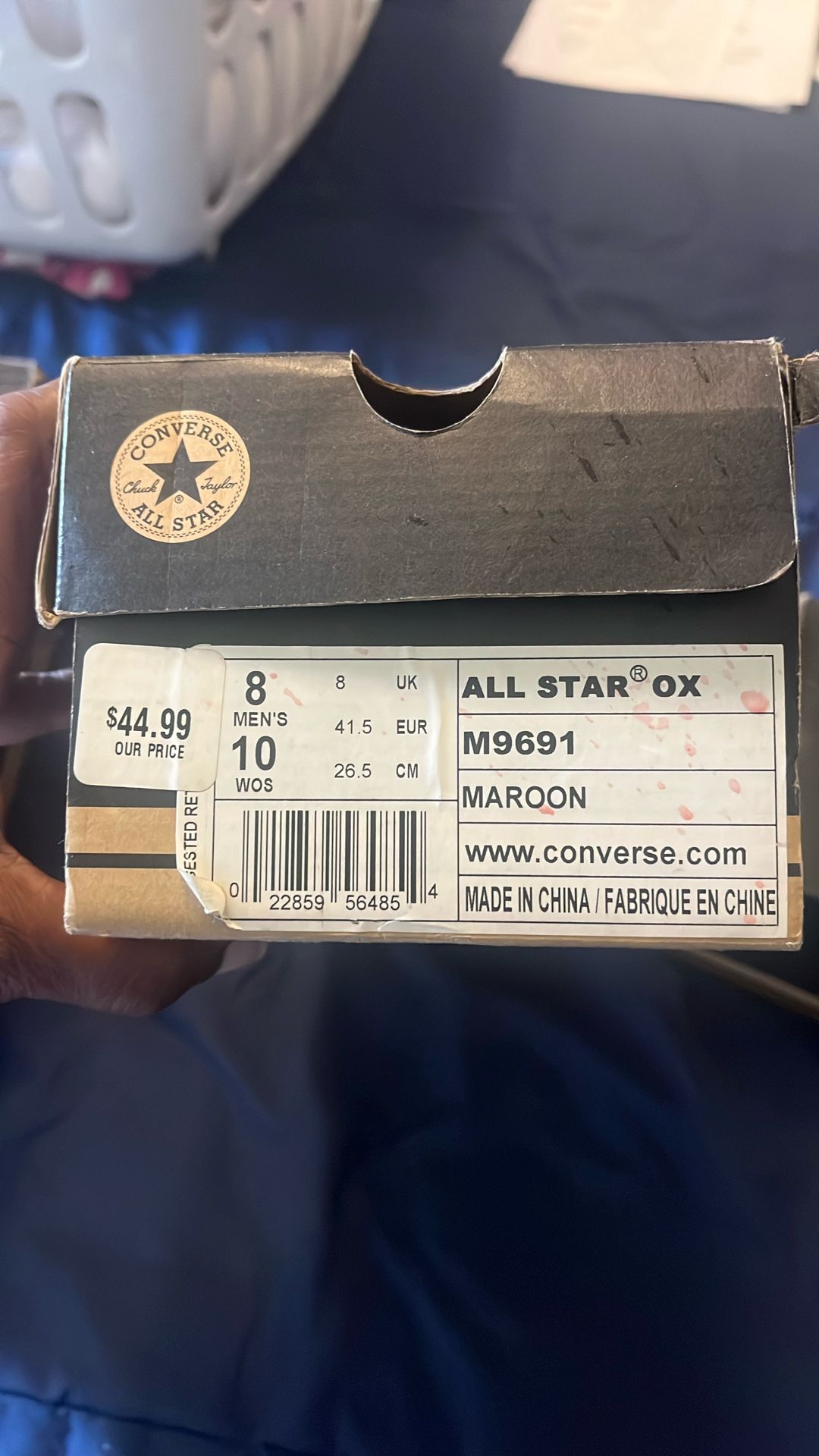 Burgundy Converse