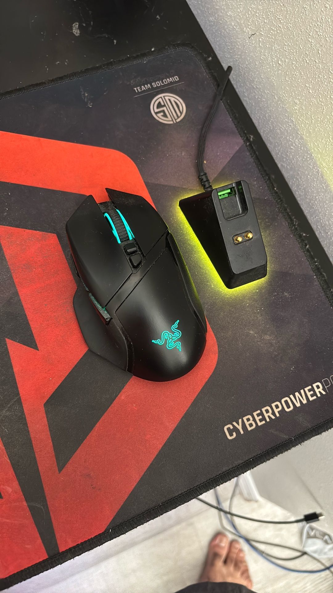 Razer Gaming Mouse With Charging Dock