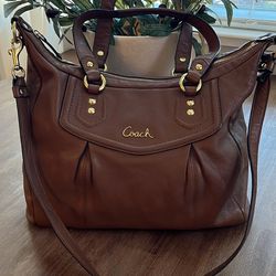 Vintage COACH Brown  Leather Shoulder Hand Bags 