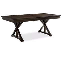 Baker Street Dining Trestle Table Brown