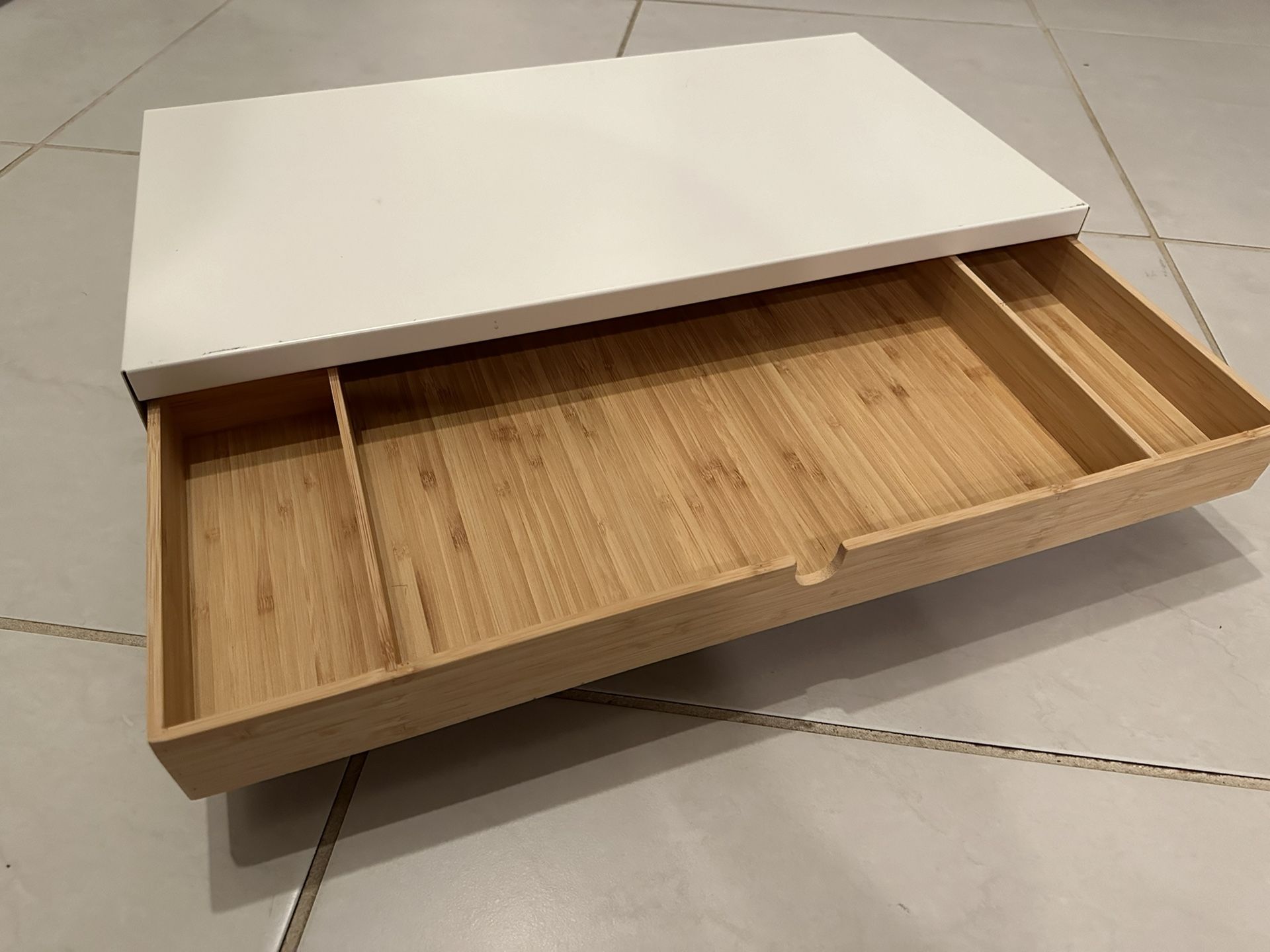 IKEA Monitor Stand Organizer w Drawer - Elloven