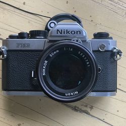 Nijon FM2N with 50mm f1.4 AIS 35mm film camera