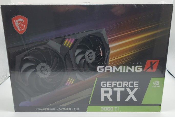 MSI NVIDIA GeForce RTX 3060 Ti Gaming X LHR Dual-Fan 8GB GDDR6 PCIe 4.0 Graphics Card - New In hand