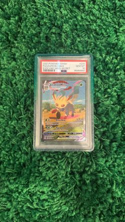 2021 POKEMON SWORD & SHIELD EVOLVING SKIES SECRET FULL ART/LEAFEON VMAX PSA 10