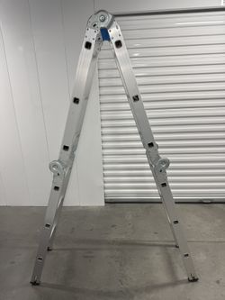 Folding Step Multi Purpose Aluminum Ladder . Pick Up Only. 