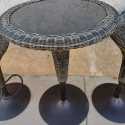 Table And 2 Stools Chairs 