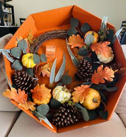 Harvest Wreath New With tag