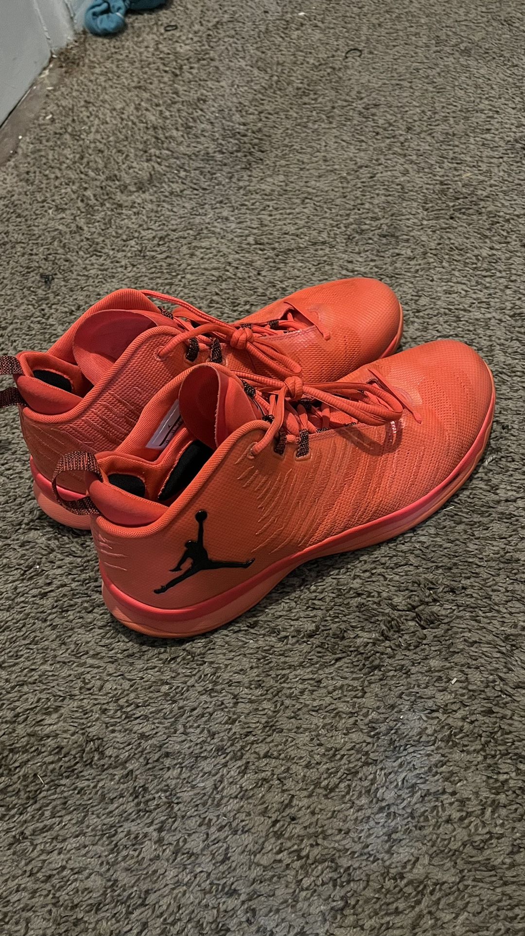 Orange Jordans (basketball Shoes)