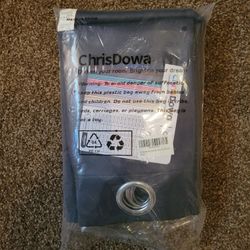 Black Out Curtains. 2 Pack. New. Machine Washable. Dark Gray. 42"x63"