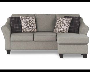 Ashley Furniture Queen Sofa Chaise Sleeper - Gray