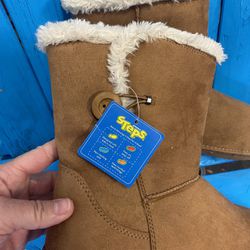 Tan Womens Sonoma Steps Fleece Boots
