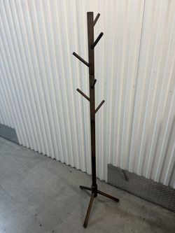 Wooden Coat Rack Stand 