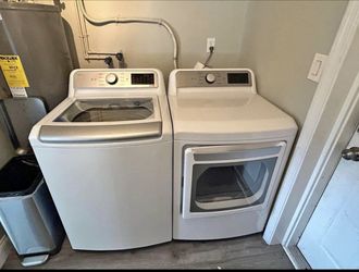 Extra large capacity washer and dryer