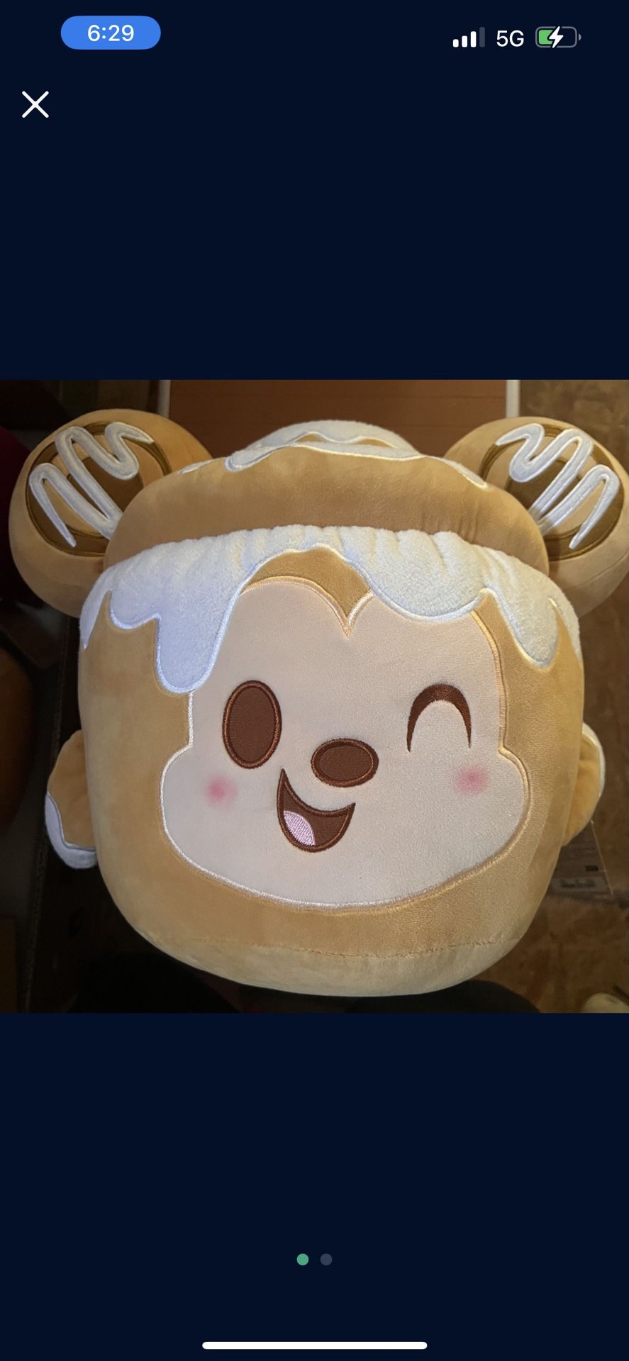 Disney Munchlings Cinnamon Swirl Bun Mickey Mouse Scented Medium Plush