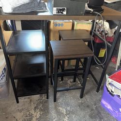Table With Bar Stools