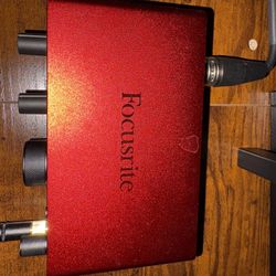 Mic, Headphones, And Audio Interface 