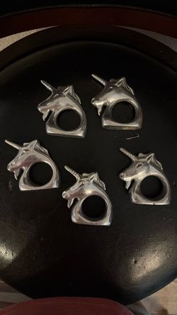 Solid Metal Unicorn napkin holders