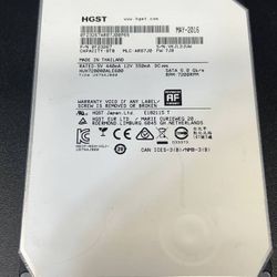 HGST 8TB 3.5" SATA Internal Hard Drive 6Gb/s 7200rpm HUH728080ALE600