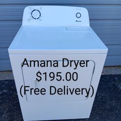 WHIRLPOOL Amana Dryer $195.00 (FREE DELIVERY)