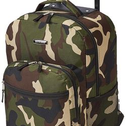 NEW Rockland Double Handle Camouflage Rolling Backpack (2 For Sale)