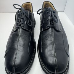 Johnston& Murphy Black Leather Lace Up Oxfords Men's Size 12M