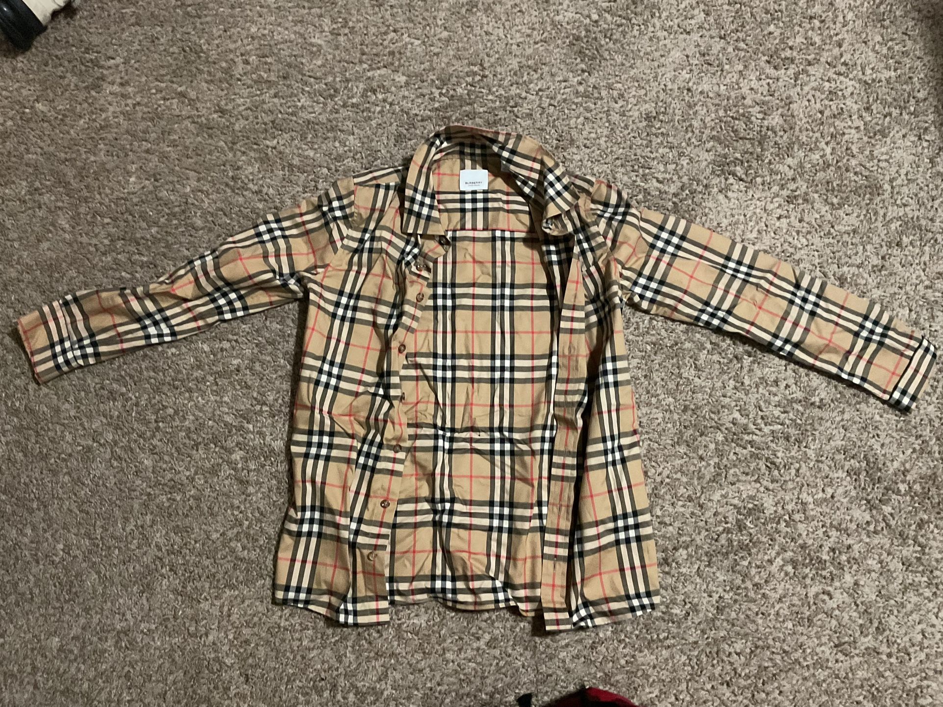 Burberry Long Sleeve Button Up