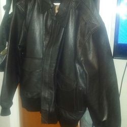 U S WINGS DARK BROWN LEATHER JACKET XXL or make an offer
