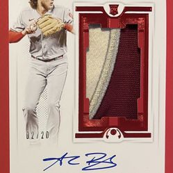 Alec Bohm rookie patch auto baseball card